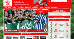Desktop Screenshot of nikfodbold.dk