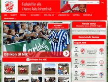 Tablet Screenshot of nikfodbold.dk